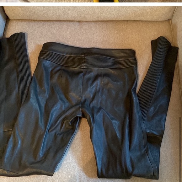 Yigal Azrouel Leather Pants - Black Size 0 13”W x 36”L - Mint - Picture 10 of 10